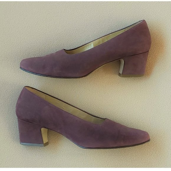 Nine West Suede Pumps, Dusky Purple - Picture 10 of 14